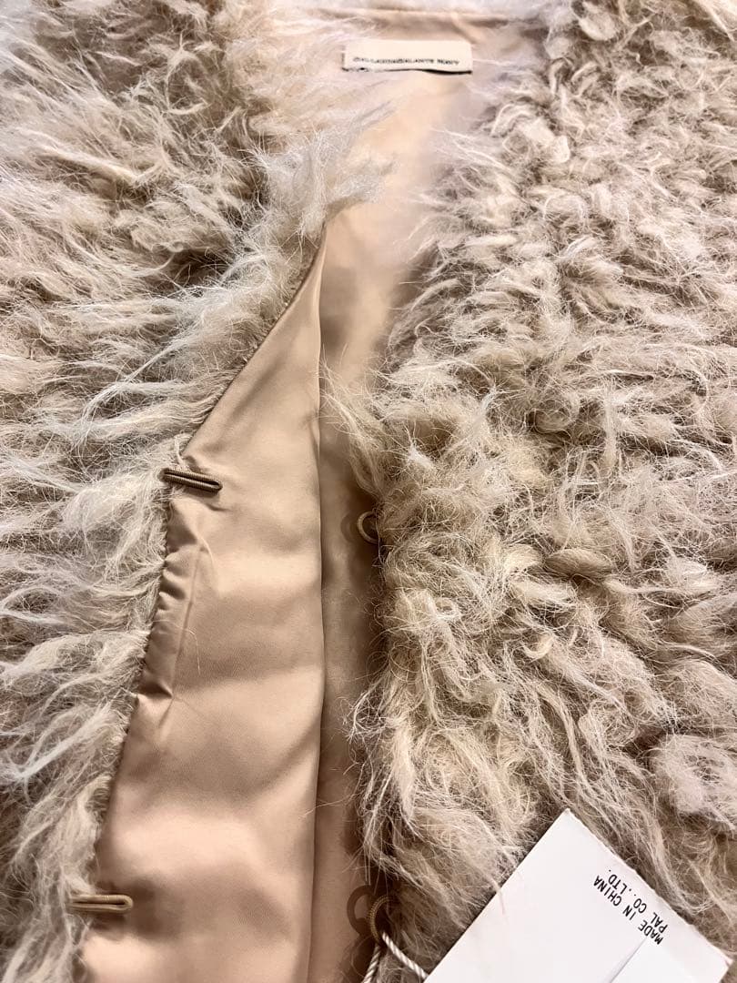 未使用タグ付GALLARDAGALANTE NAVYアイボリーフェイクファージレ