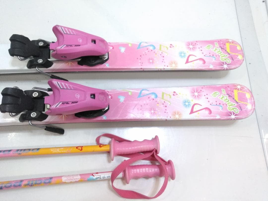 女の子 ジュニアスキー4点セット カザマ 126cm ブーツ 25cm ◇