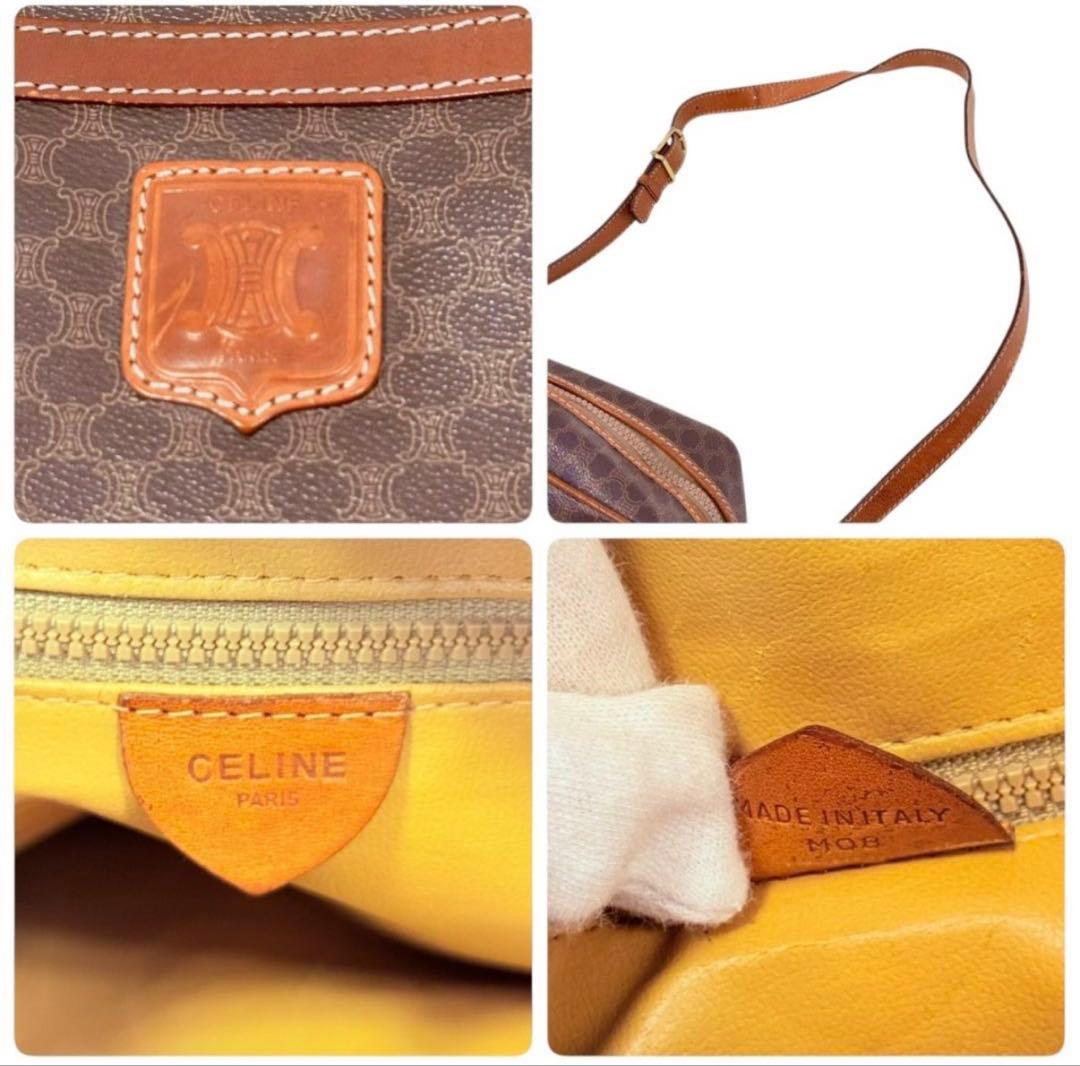 CELINE ショルダーバッグ サコッシュ ブラウン 肩掛けカバン レディース