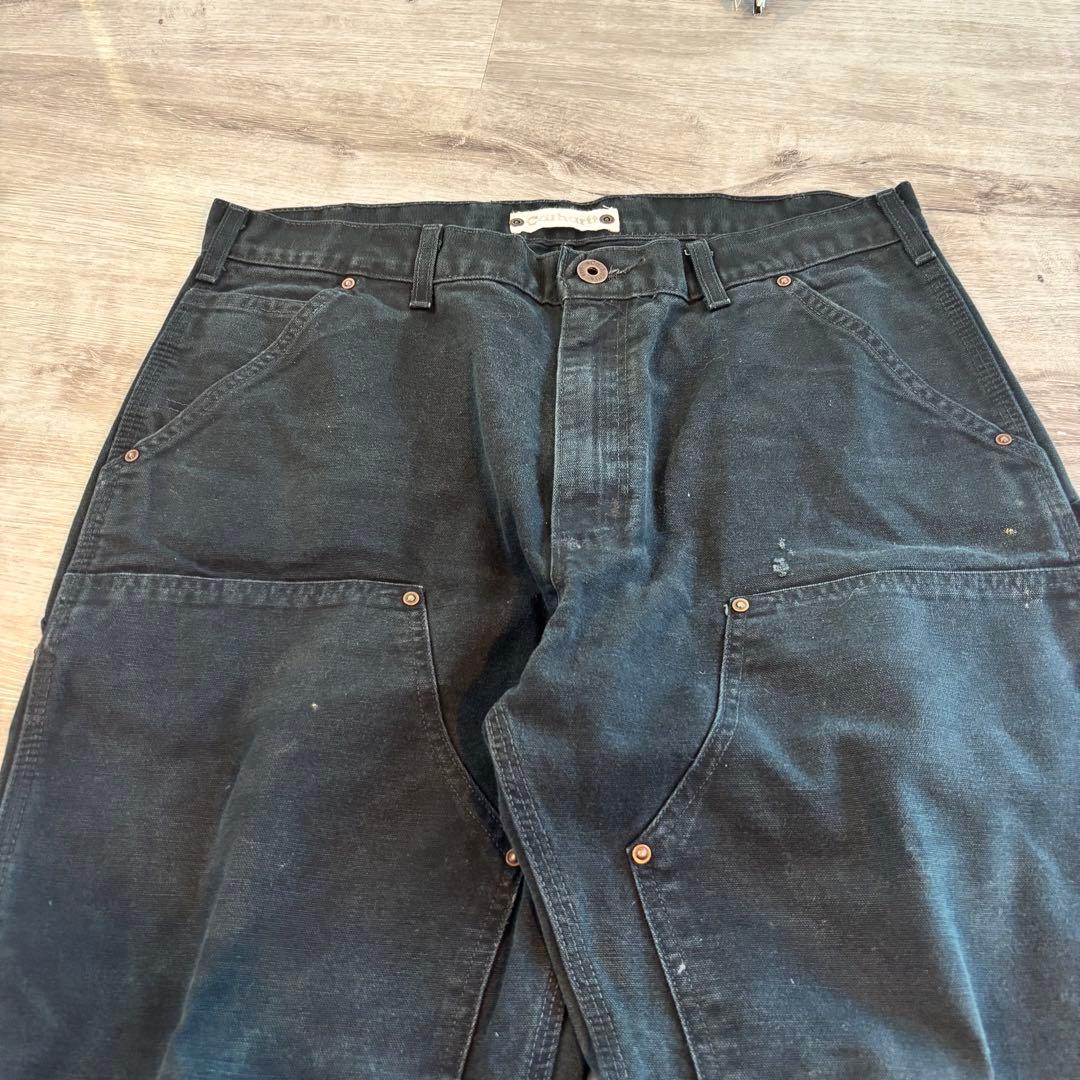 0*0様 【希少】カーハート ダブルニー ユーロ規格　布タブ 黒 #562