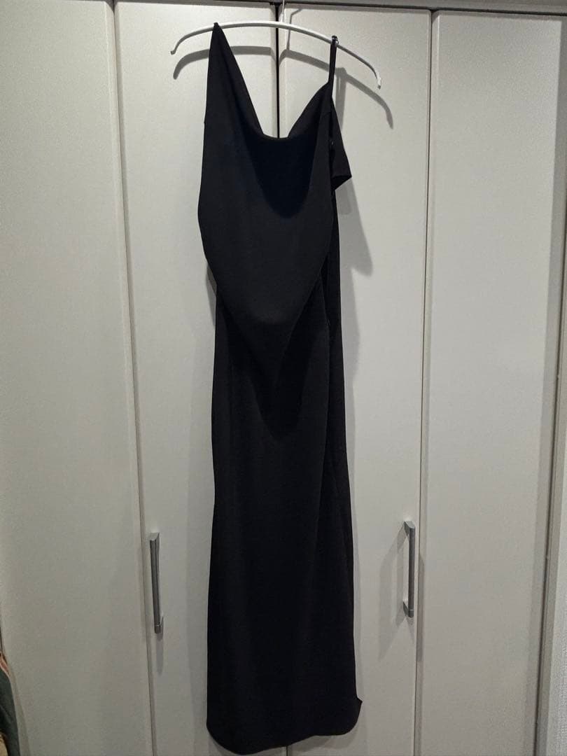 【完売品】celon asymmetry drape cami dress