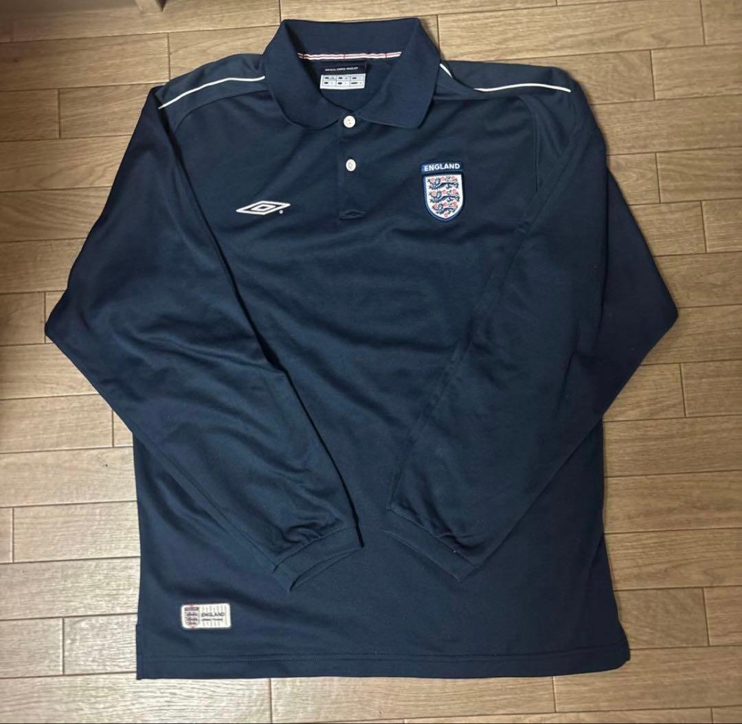 アンブロ　イングランド代表　ロングスリーブポロシャツ