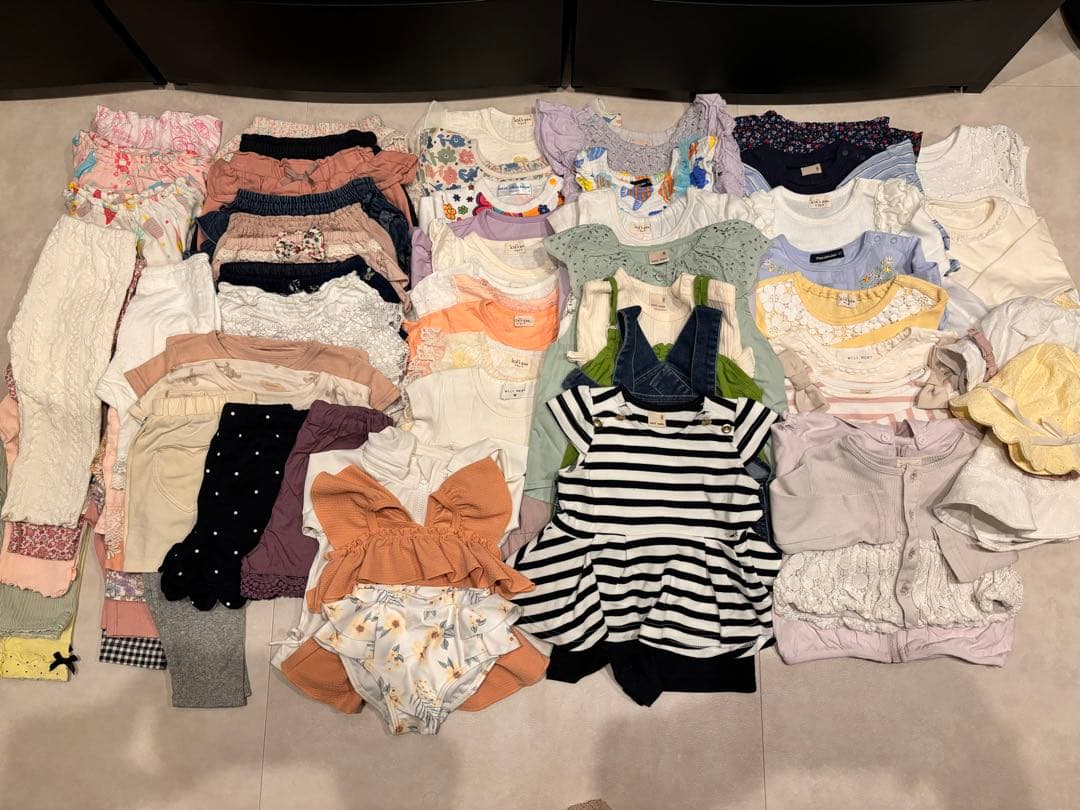 女の子　80 春〜夏　60点