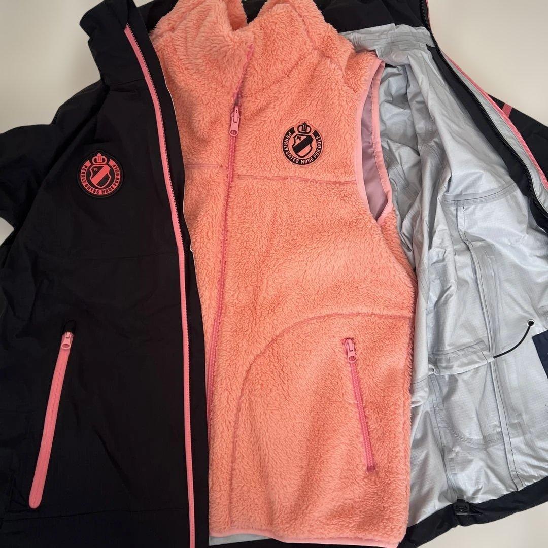 PEARLY GATES レディースジャケット ブラック/ピンク