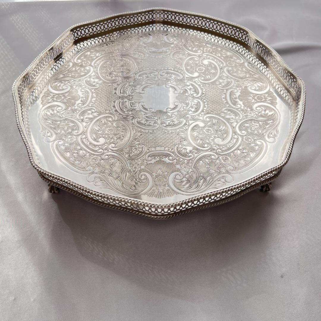 【Craftsmen】 ギャラリートレー 40cm 　八角形 大型 綺麗！！