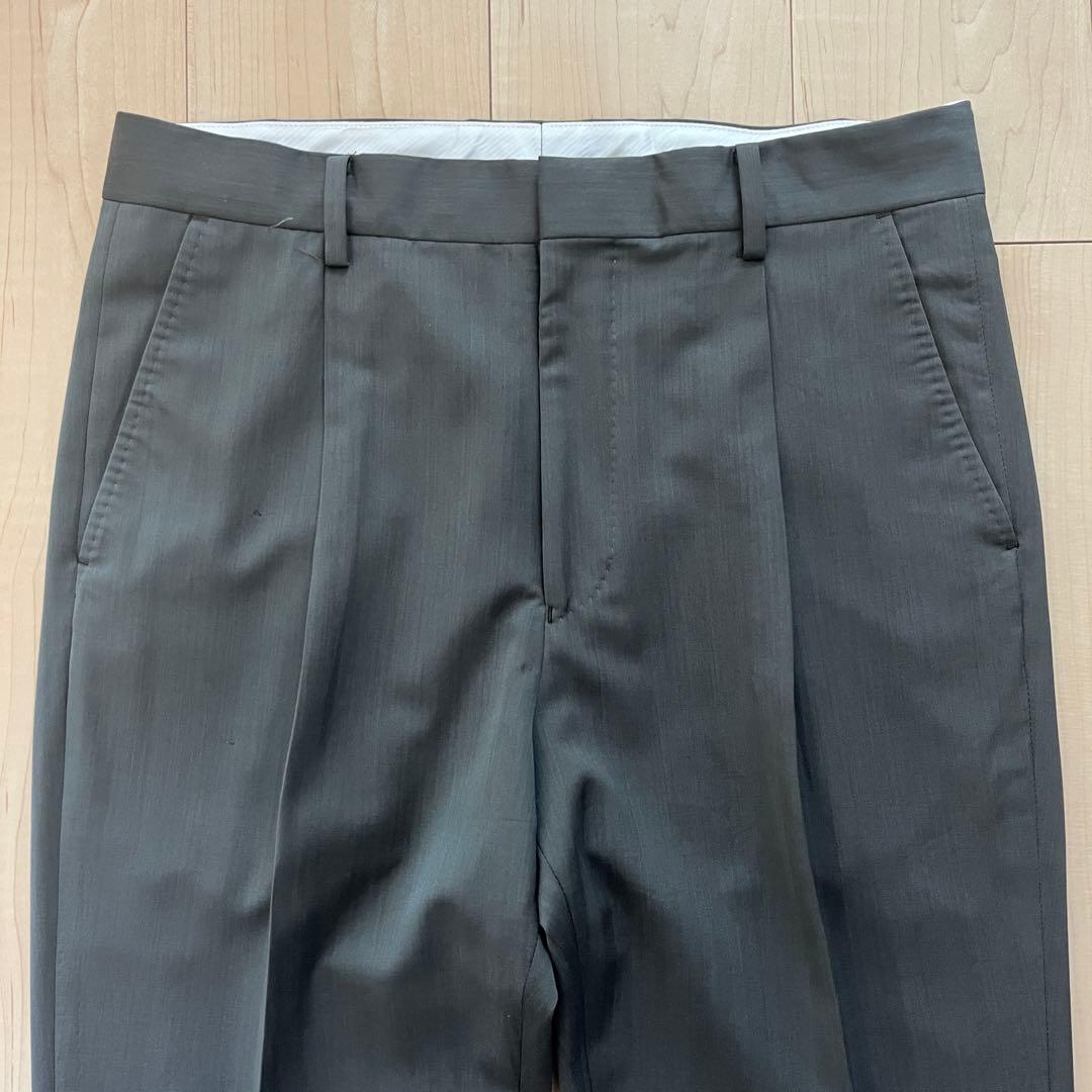 WACKO MARIA ZEGNA PLEATED TROUSERS M カーキ