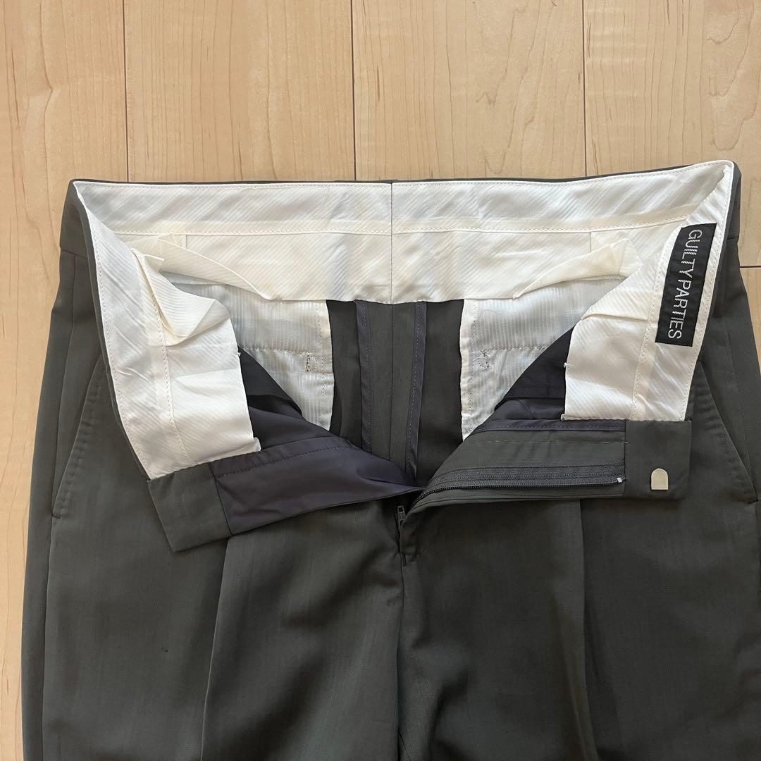 WACKO MARIA ZEGNA PLEATED TROUSERS M カーキ