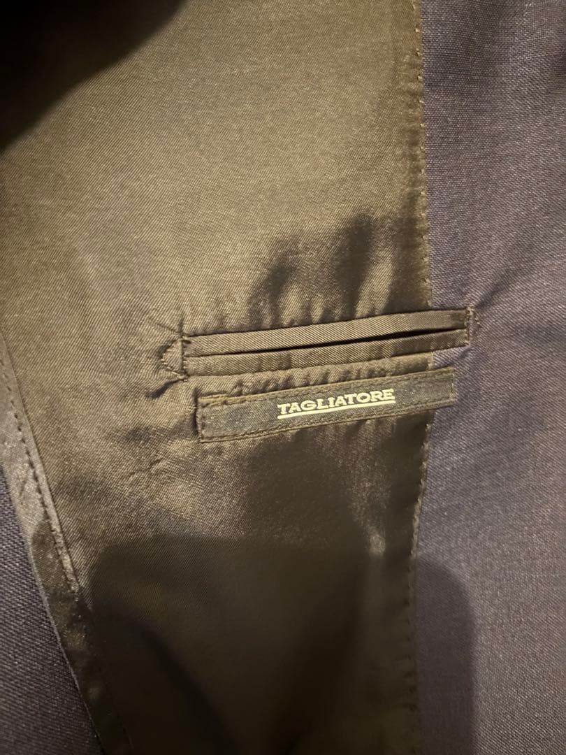 タリアトーレ　ネイビー ビジネススーツ 2つボタンジャケット　44