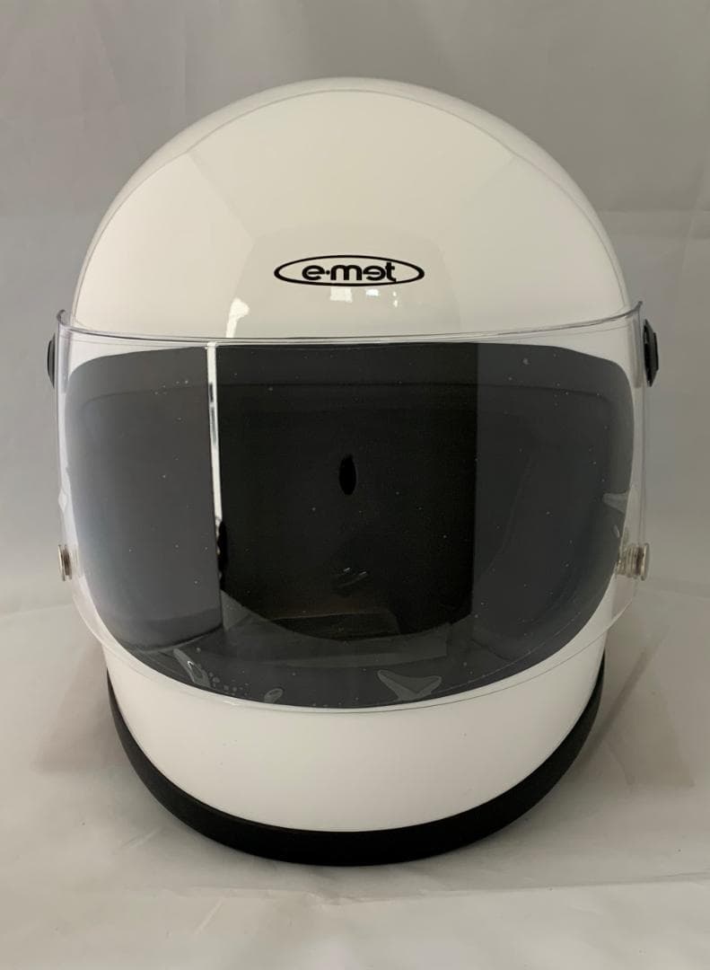 昭和レトロフルフェイス　ビンテージ フルフェイスヘルメット 族ヘル ホワイト