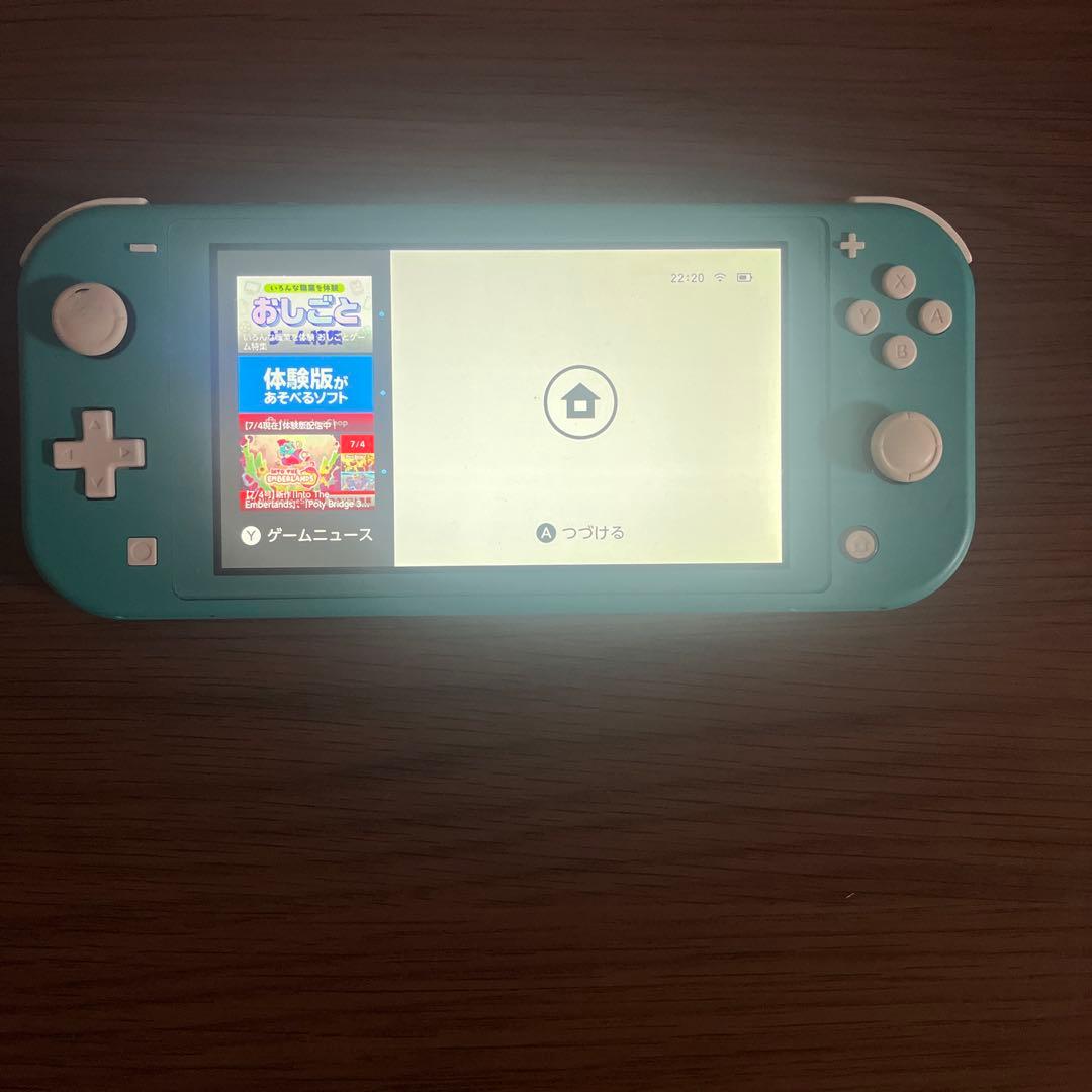 Nintendo Switch Lite ターコイズ 本体 充電器付きケース付き