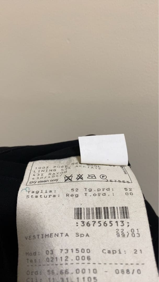 cdg　Giorgio Armani ブラック スラックス