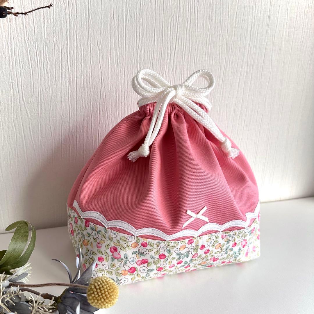 aoco様【100】 上履き入れ　上靴入れ　　入学入園　ハンドメイド　女の子