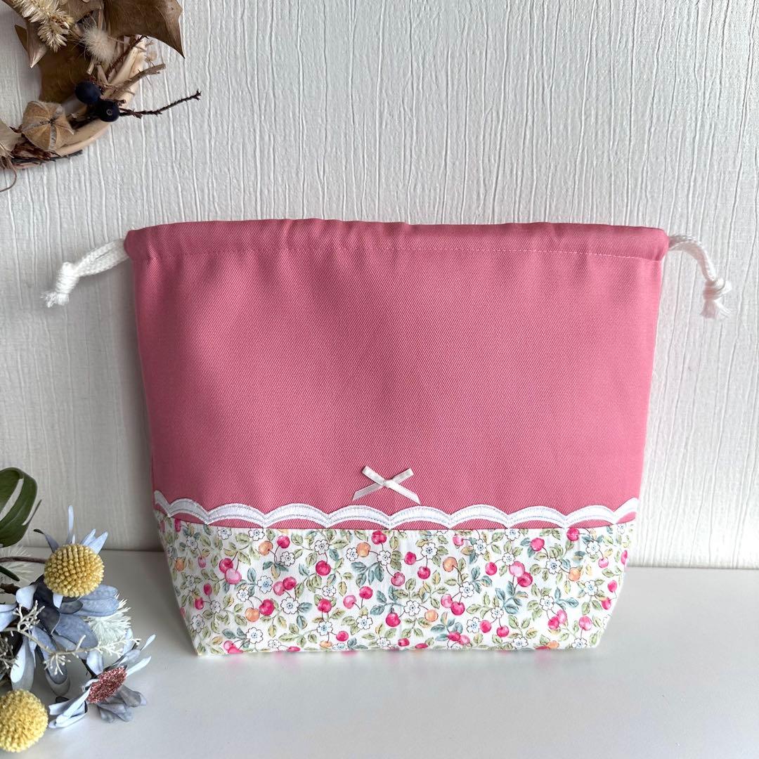 aoco様【100】 上履き入れ　上靴入れ　　入学入園　ハンドメイド　女の子