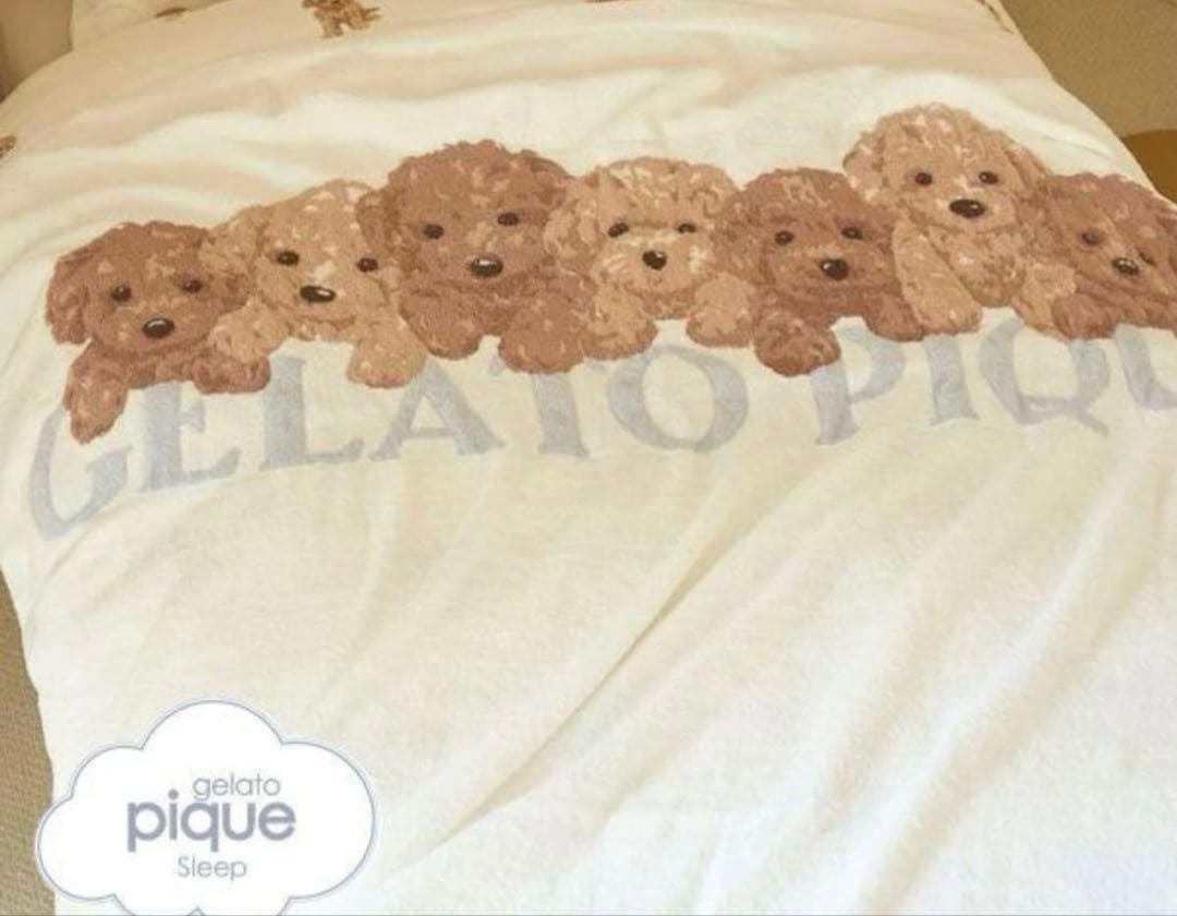 新品♡ジェラートピケ♡ トイプードルジャガードマルチカバー Sleep