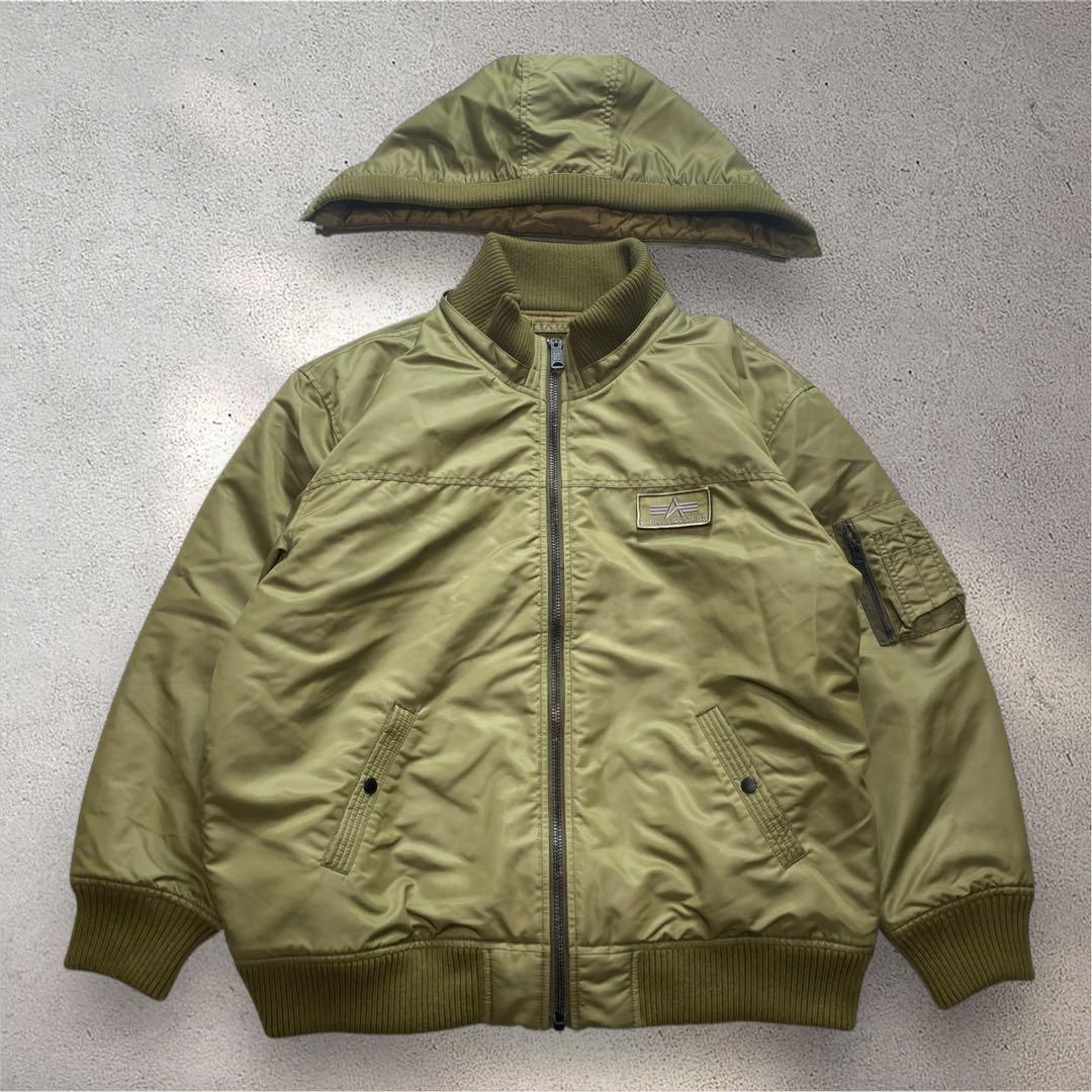 美品✨ALPHA INDUSTRIES MA-1 大きいサイズ5L カーキ