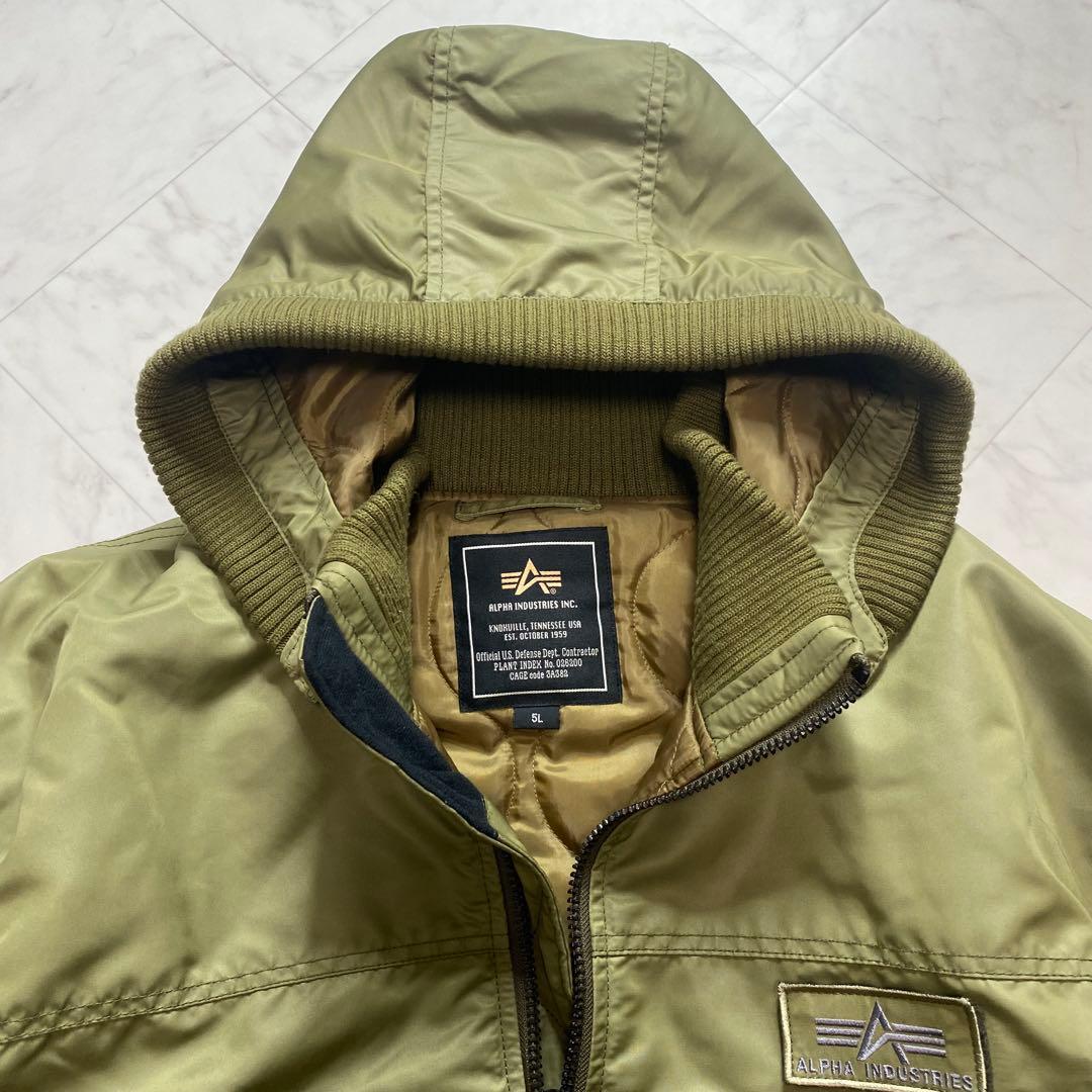美品✨ALPHA INDUSTRIES MA-1 大きいサイズ5L カーキ