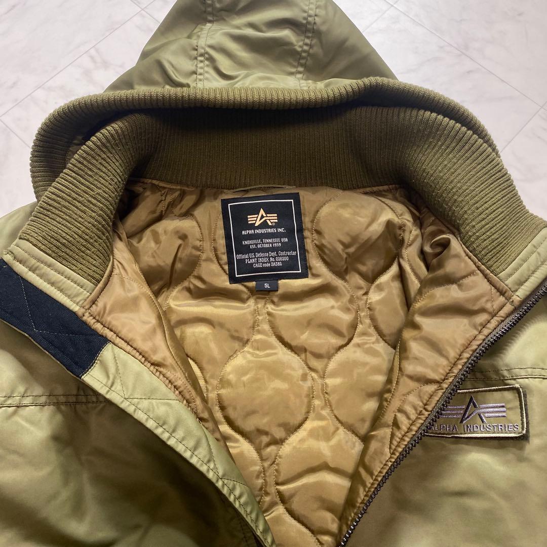 美品✨ALPHA INDUSTRIES MA-1 大きいサイズ5L カーキ