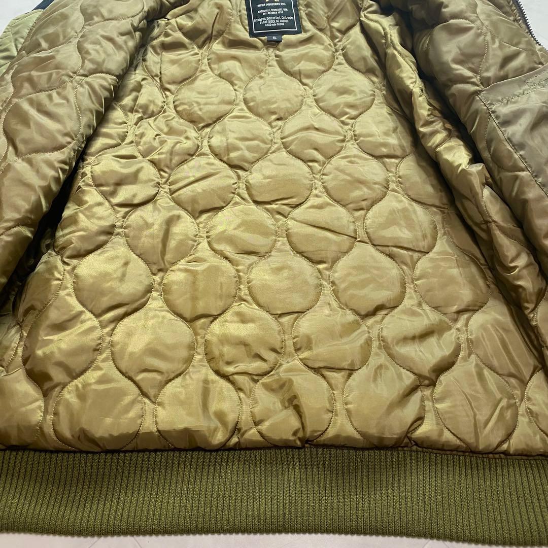美品✨ALPHA INDUSTRIES MA-1 大きいサイズ5L カーキ