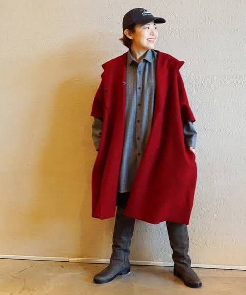 【美品】JOURNAL STANDARD LUXE ウールリング フードベスト