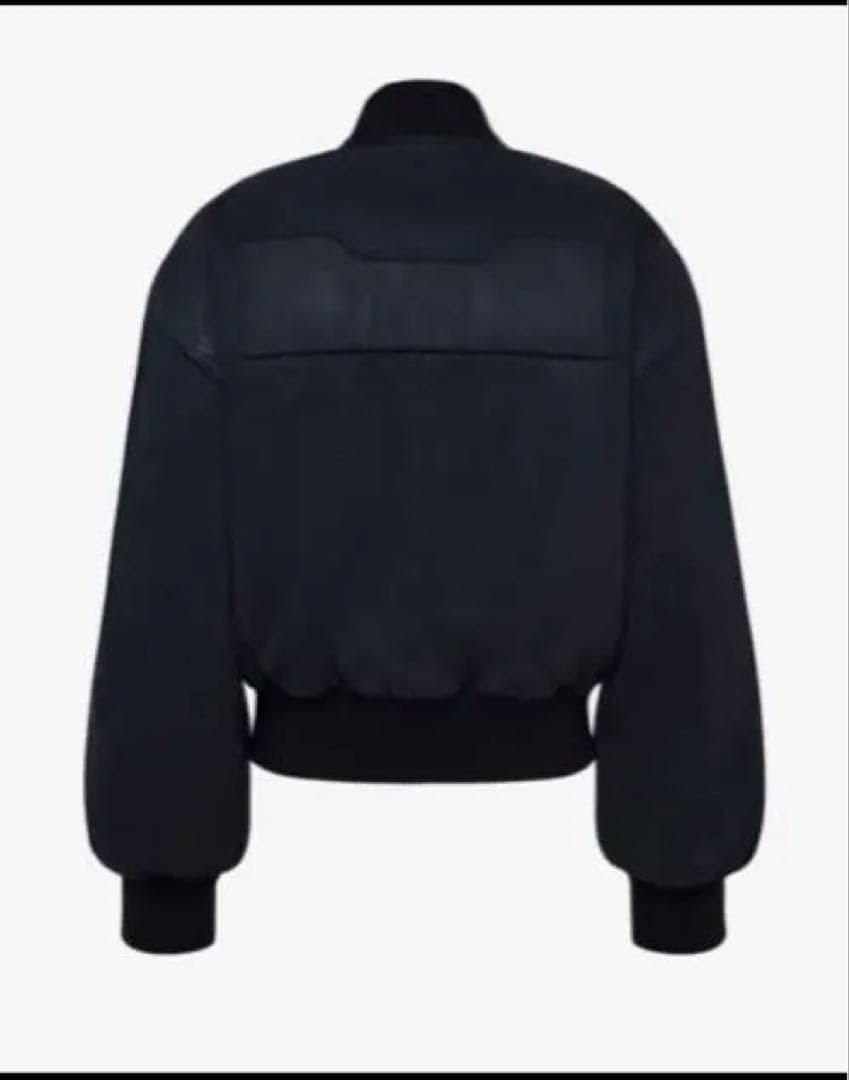 ジャケット・アウター WAXED LOGO BOMBER - BLACK