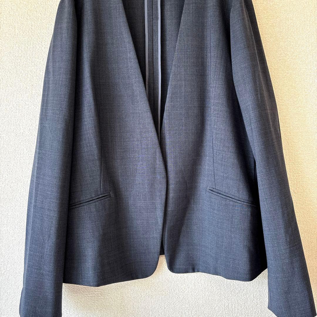 洗える✨3XL・4L グリーンレーベルリラクシング ノーカラー ジャケット 46