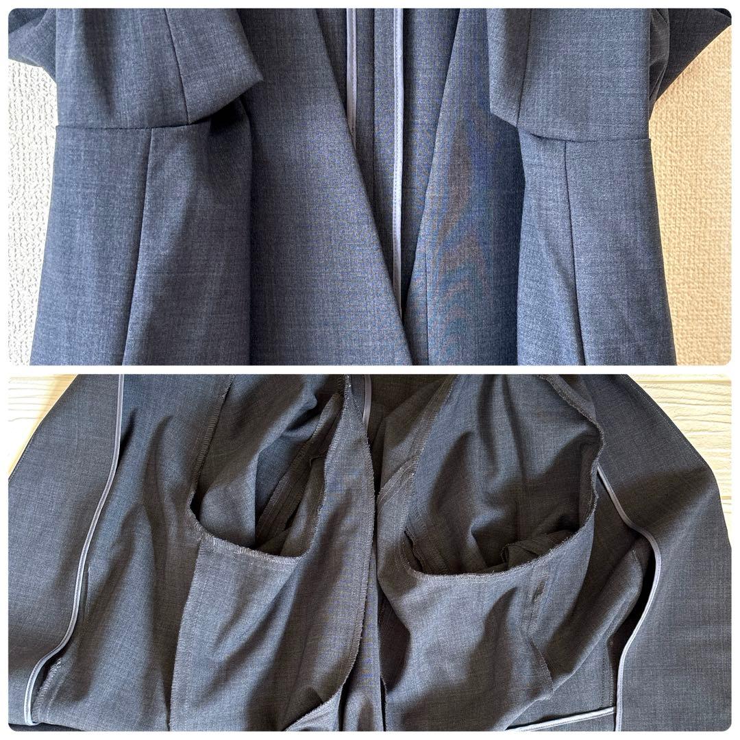 洗える✨3XL・4L グリーンレーベルリラクシング ノーカラー ジャケット 46