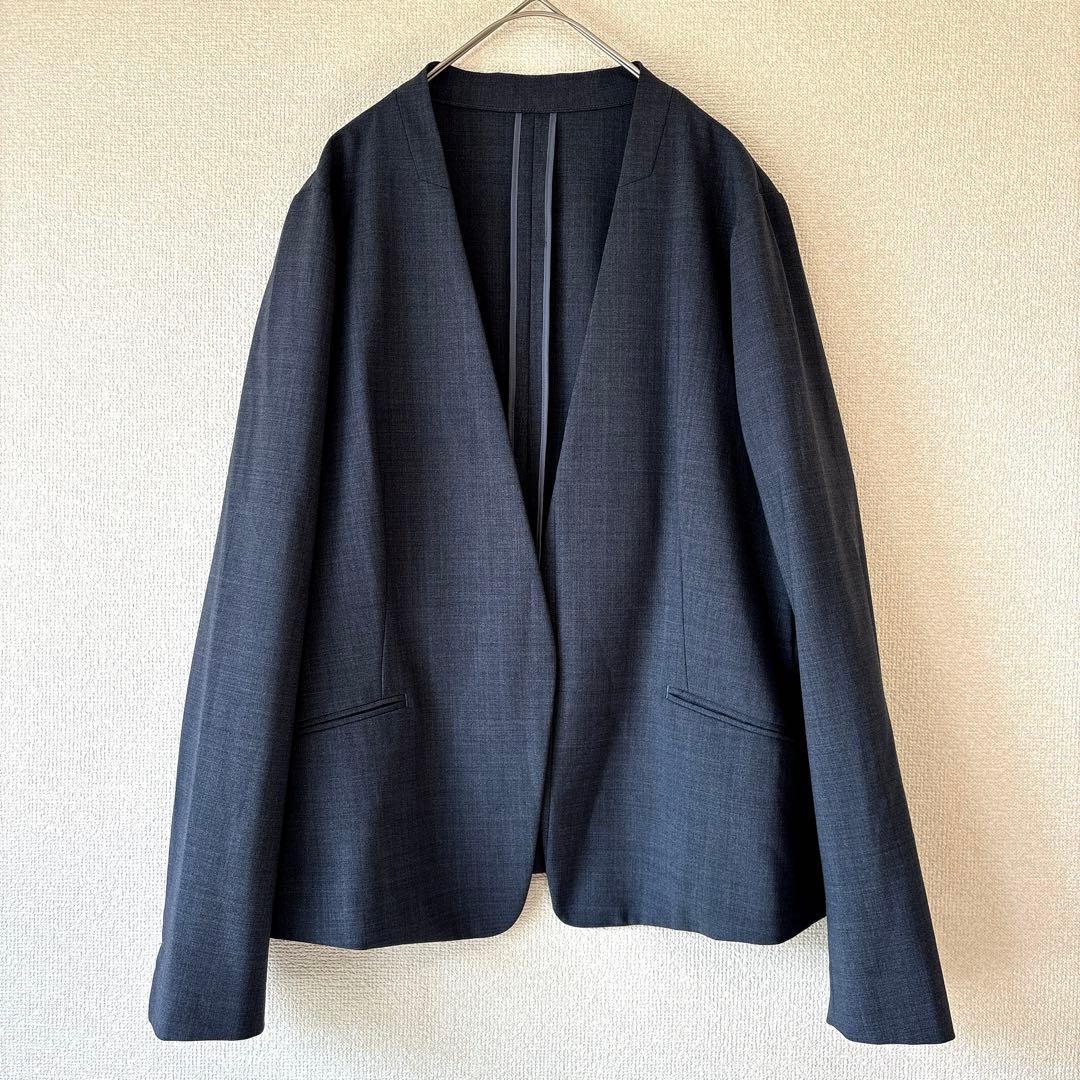 洗える✨3XL・4L グリーンレーベルリラクシング ノーカラー ジャケット 46