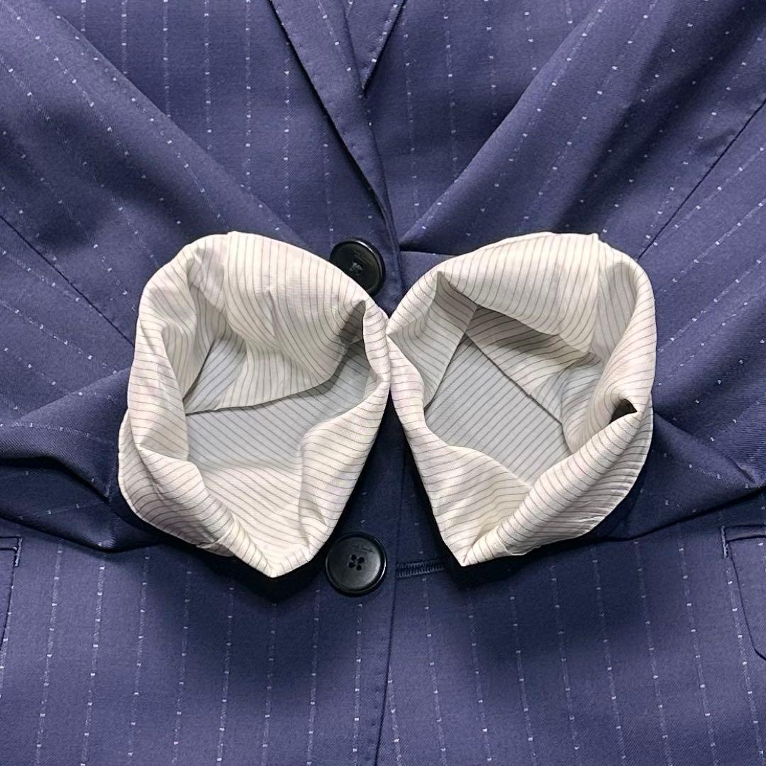 現行 極美品 ポールスミス カノニコ セットアップ 光沢 2トーンネイビー M2