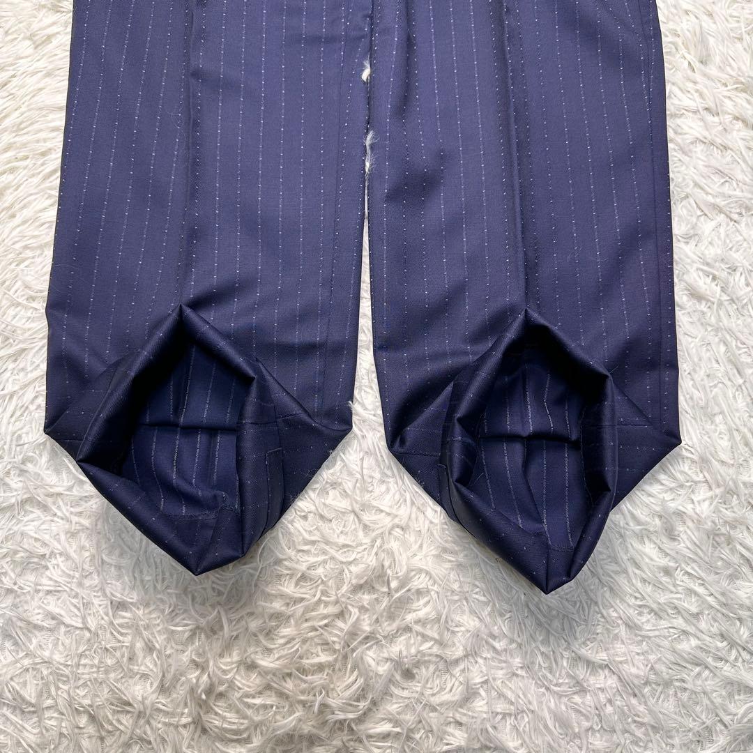 現行 極美品 ポールスミス カノニコ セットアップ 光沢 2トーンネイビー M2