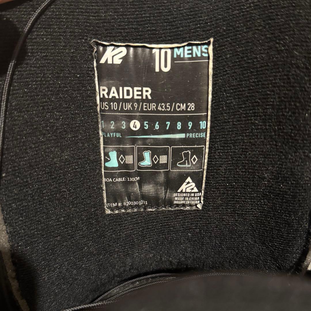 K2 スノーボード ブーツ メンズ 28cm US10