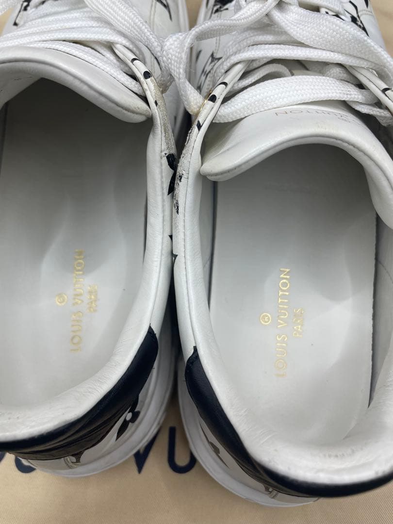 ルイヴィトン　タイムアウトラインモノグラムスニーカー　24〜24.5センチ