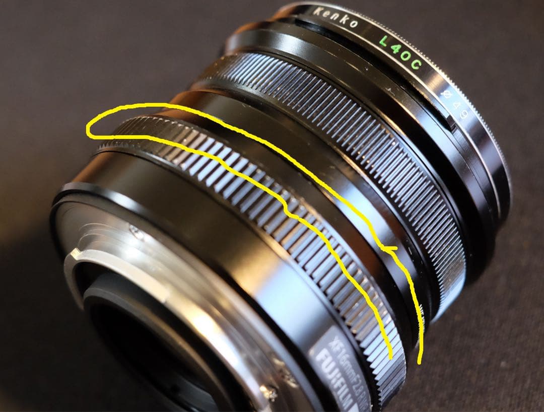 富士フィルム•単焦点レンズ【XF 16mm F2.8 R WR •純正フード付