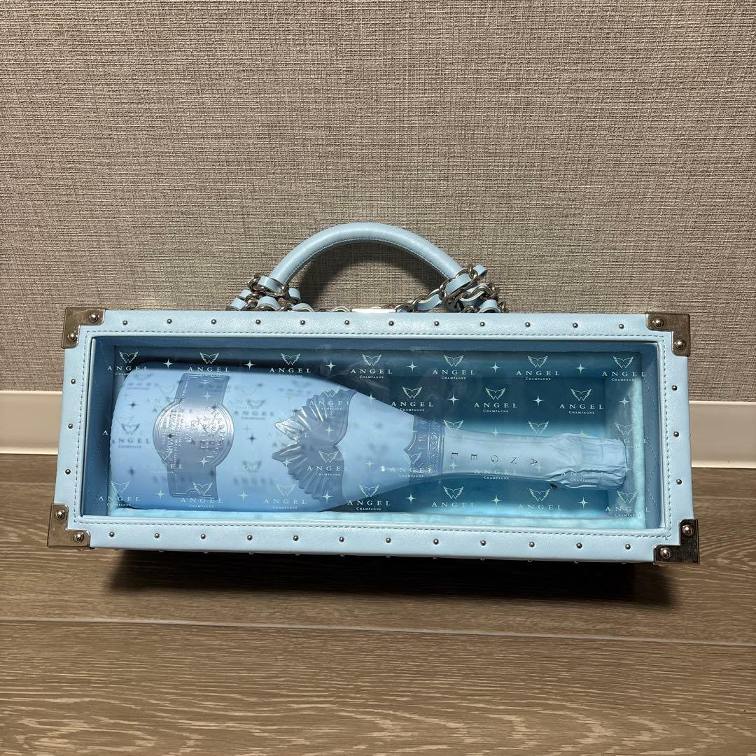 エンジェル シャンパン ドゥミセック ブルー 専用ケース付き