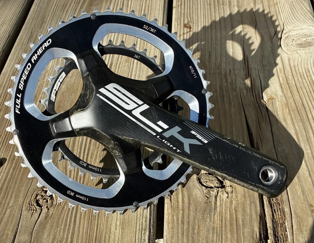 FSA SL-K LIGHTカーボン クランク 170mm 52×36