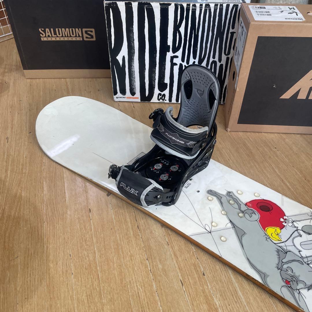 BURTON×FLUX　バートン　プロモデルバインディング付スノーボードセット