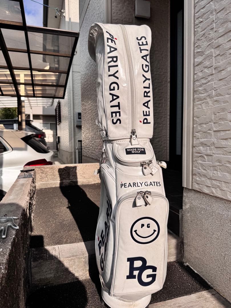 《定番品》PEARLY GATES パーリーゲイツ キャディバッグ ホワイト