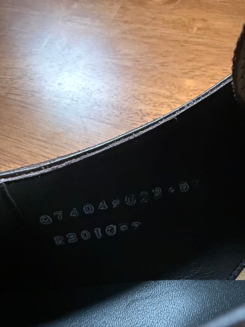 それな試着のみ　三陽山長　源四郎　ダブルモンク　7.0