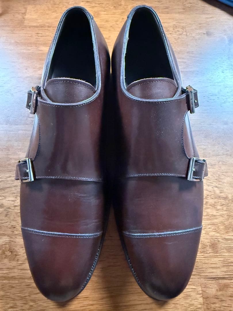 それな試着のみ　三陽山長　源四郎　ダブルモンク　7.0