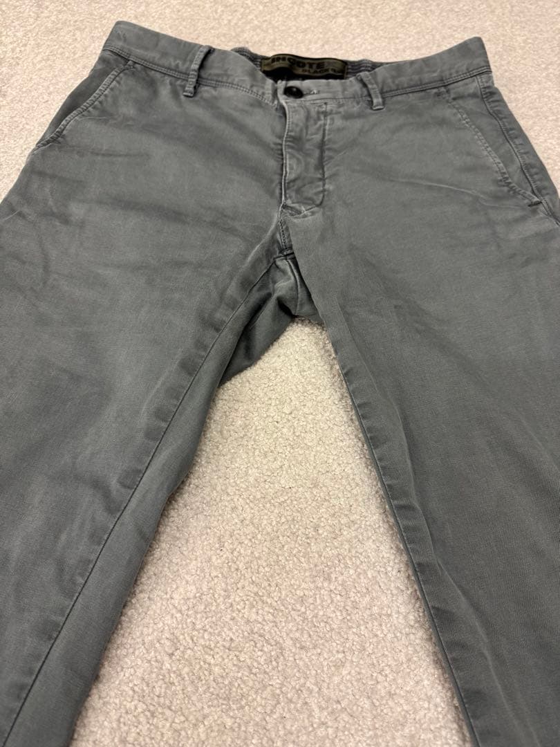 インコテックス　コットンギャバンジィチノ　ダークグレー　W29 pt 100型