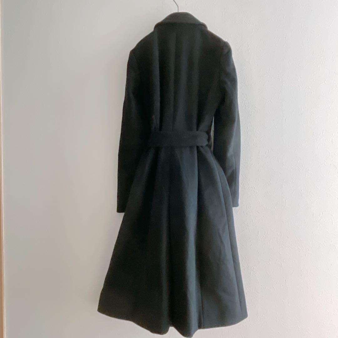 美品 INED カシミヤ100% ロングコート 黒 9 S~M