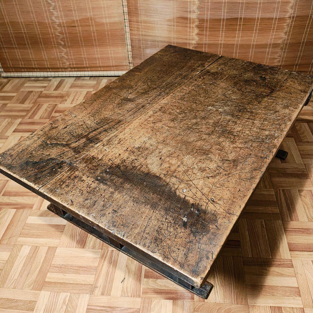 座卓　文机　作業台　大正　古家具