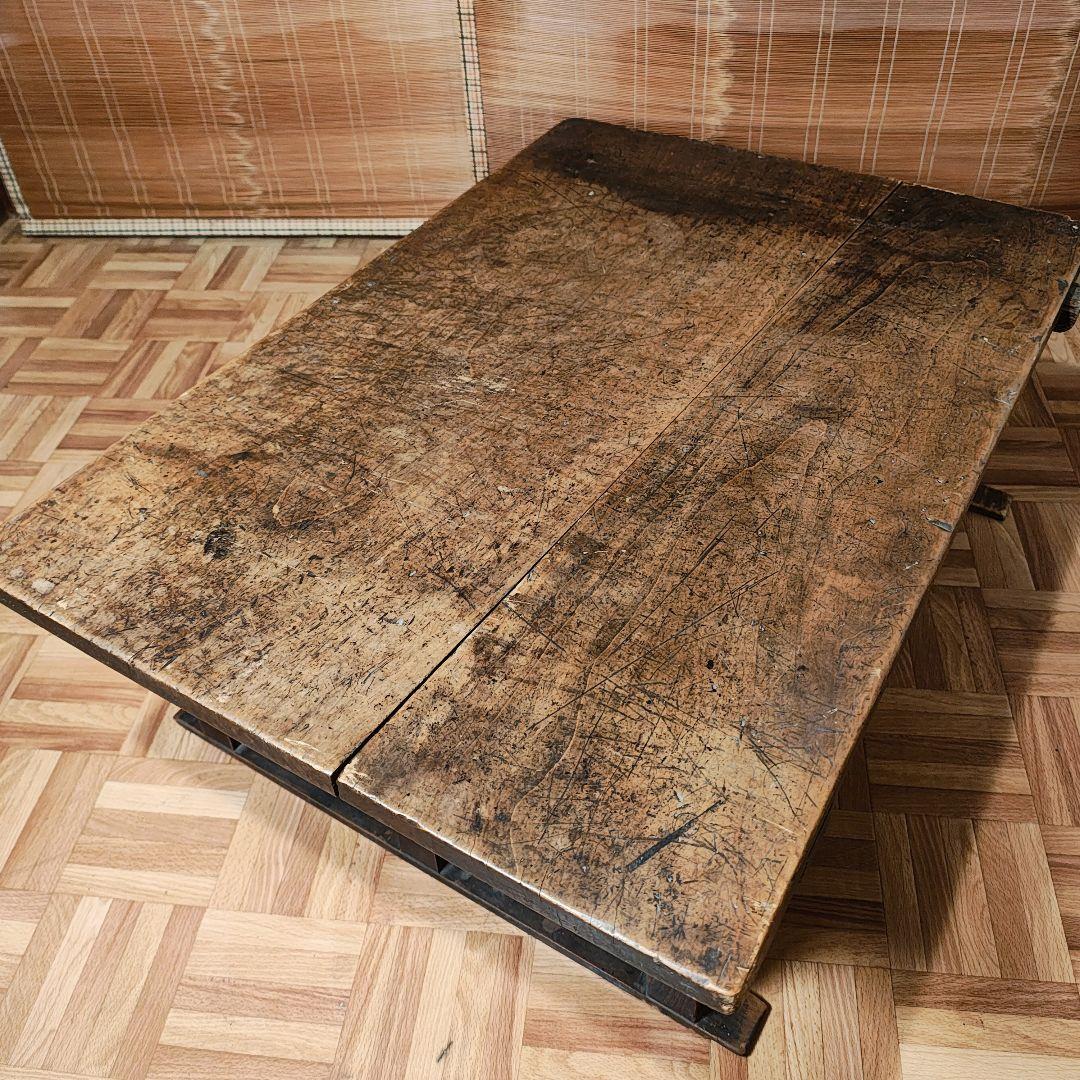 座卓　文机　作業台　大正　古家具