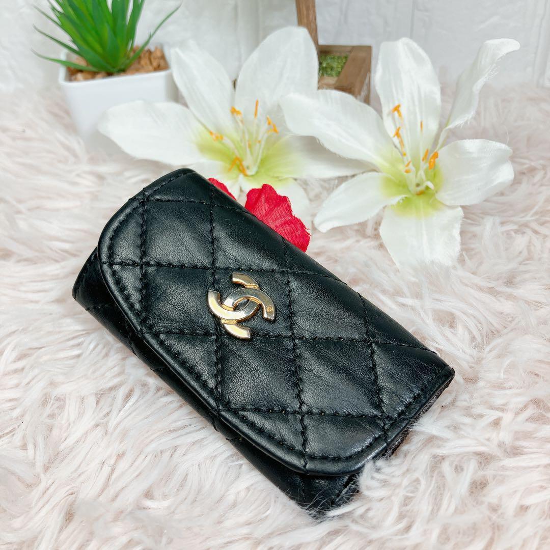 激レア CHANEL キーケース 4連 マトラッセ ヴィンテージ 真贋済み