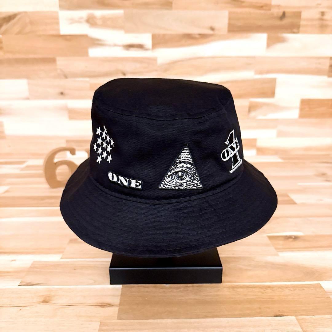 激レア/美品【ニューエラ×オンスポッツ】別注 ダラー ハット L/XL 黒×白