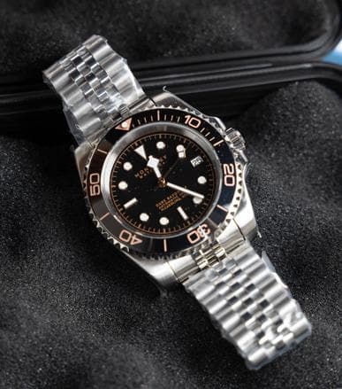 Monterey Watch Co.ダイバーズウォッチ ダークバイユー 未使用品