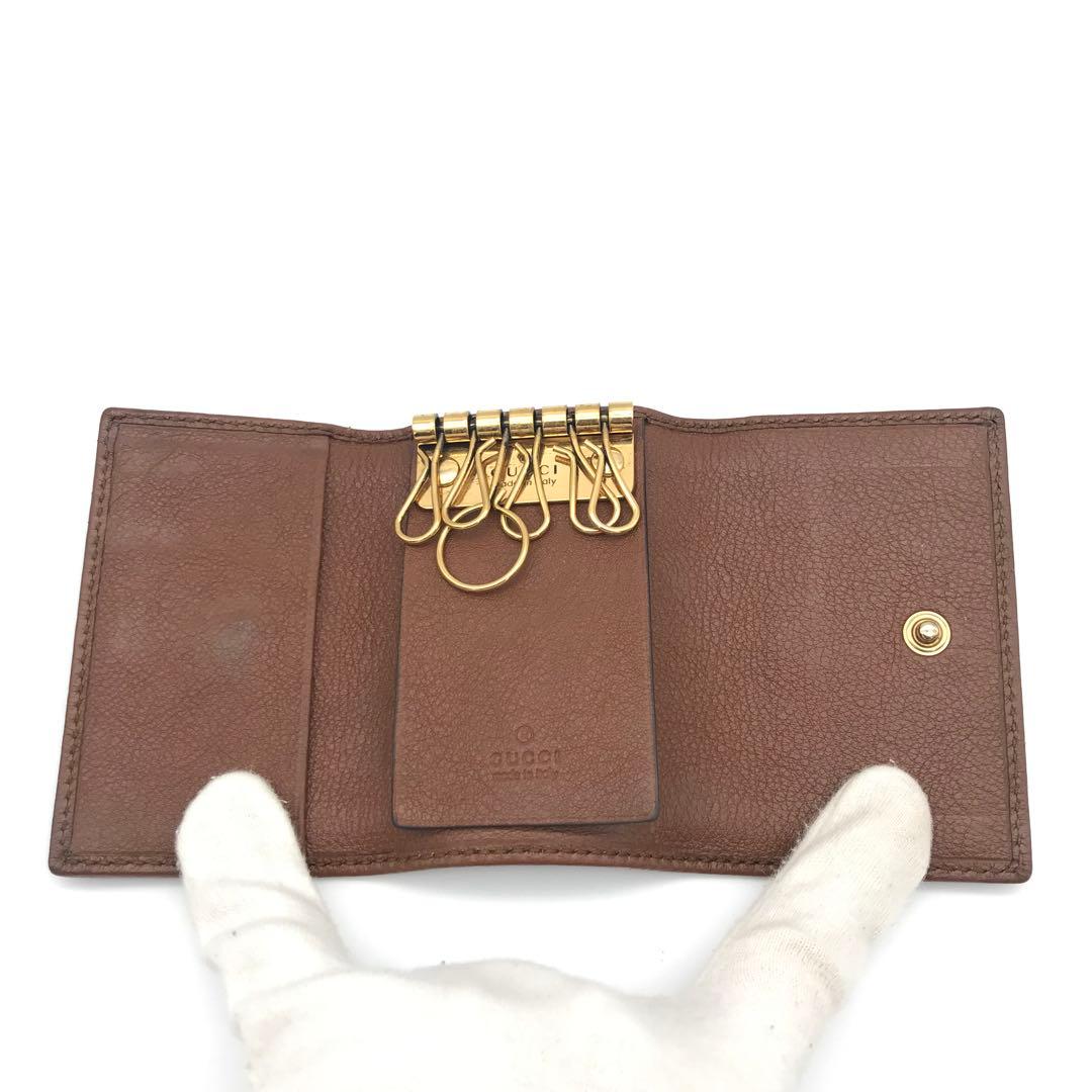 極美品　グッチキーケース　グッチGGマーモント グッチバンブー　グッチレザー