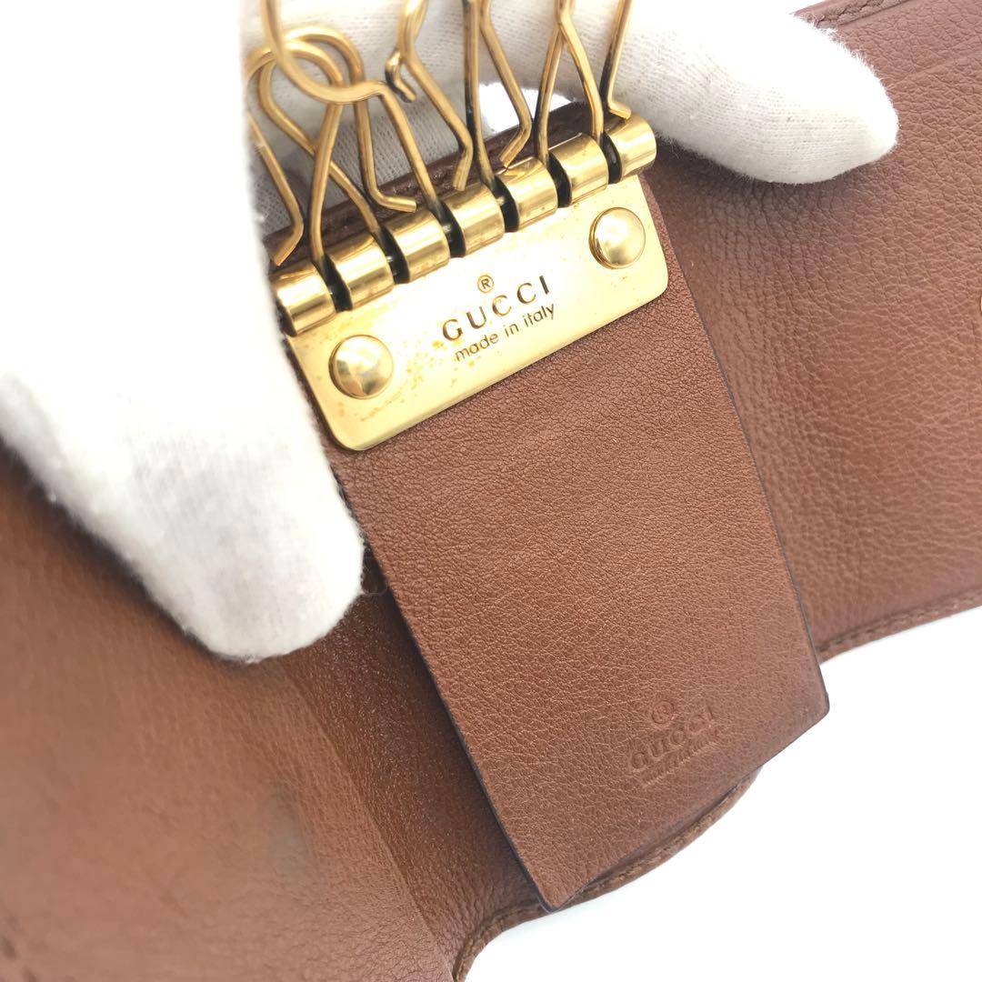 極美品　グッチキーケース　グッチGGマーモント グッチバンブー　グッチレザー