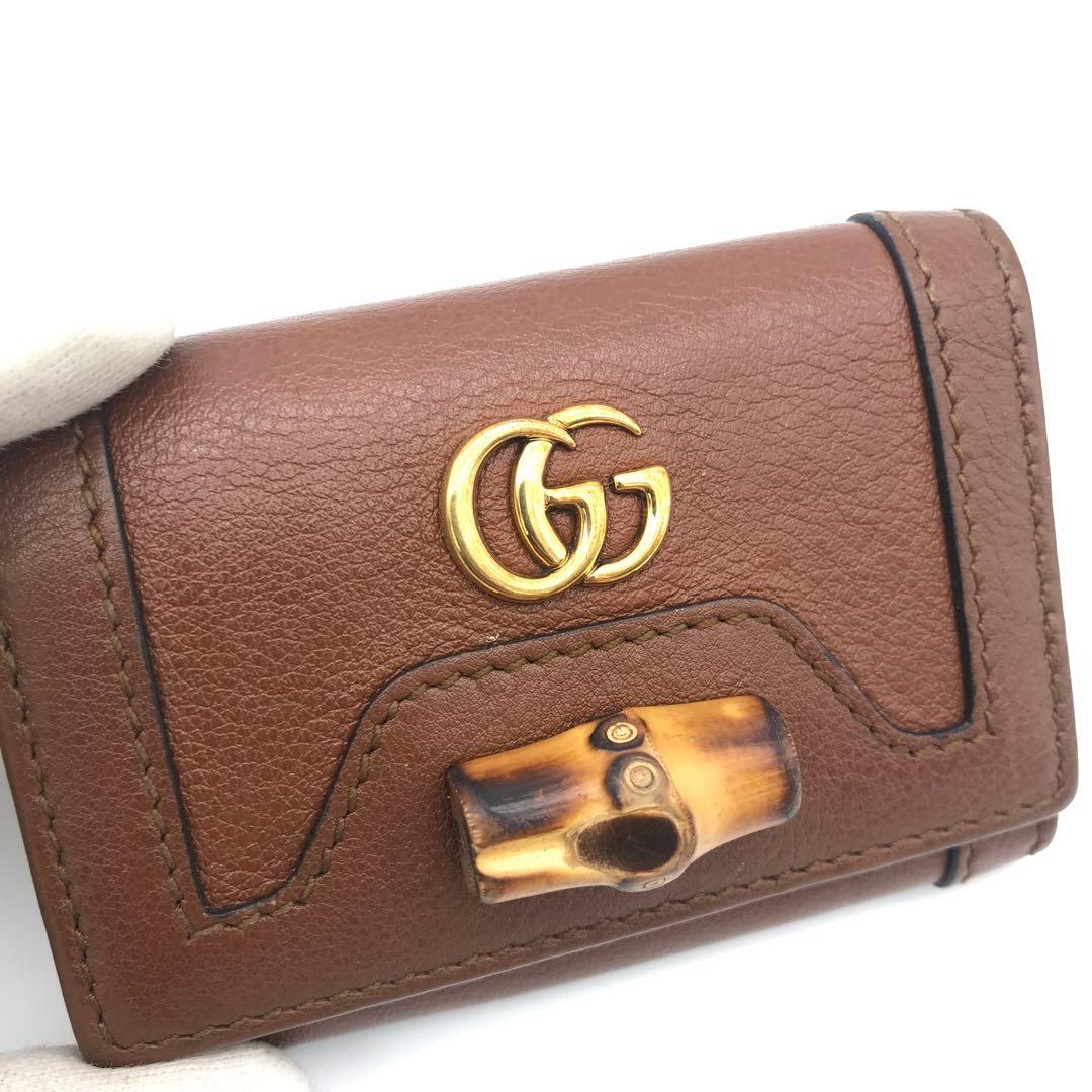 極美品　グッチキーケース　グッチGGマーモント グッチバンブー　グッチレザー