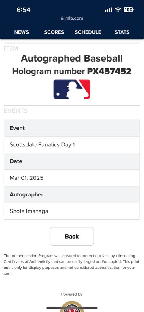 A*o様 MLB カブス　今永昇太　直筆　サインボール　メジャー　正規品