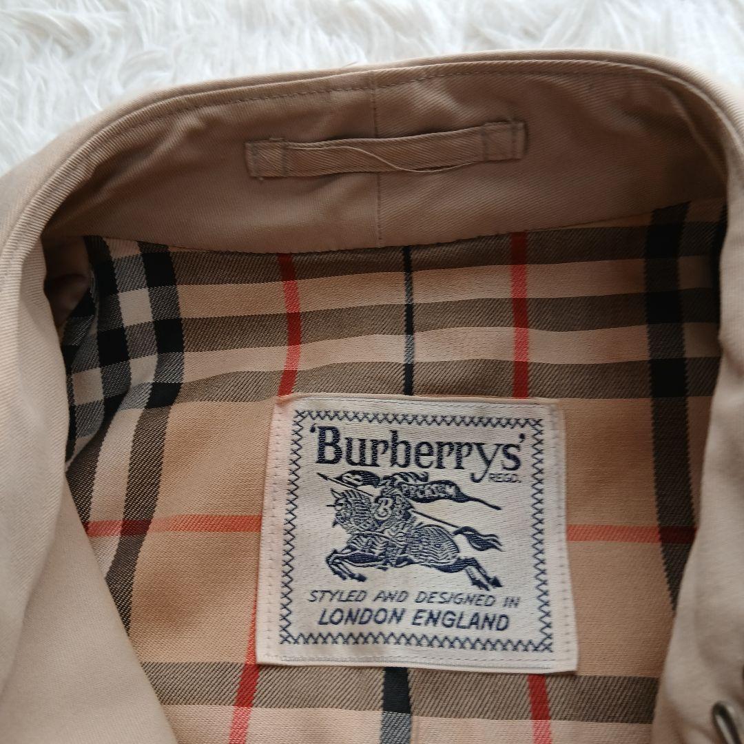 【BURBERRY】ヴィンテージ　ノバチェック　ロングトレンチコート　ベージュ